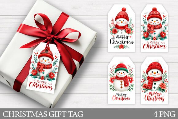 Christmas Snowman Gift Tag Design: A Designer’s Review for Illustrations