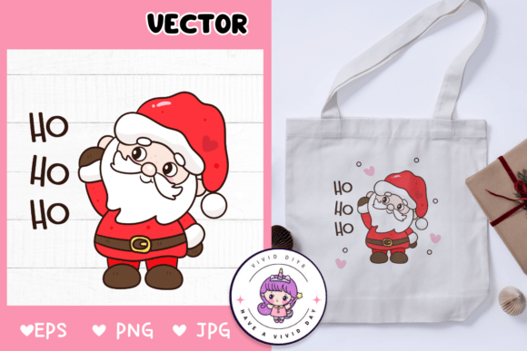 Cute Santa Cartoon Christmas Gift Kawaii Illustrations Review