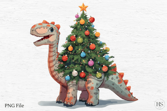 Dino Christmas Tree, Dino Christmas Png