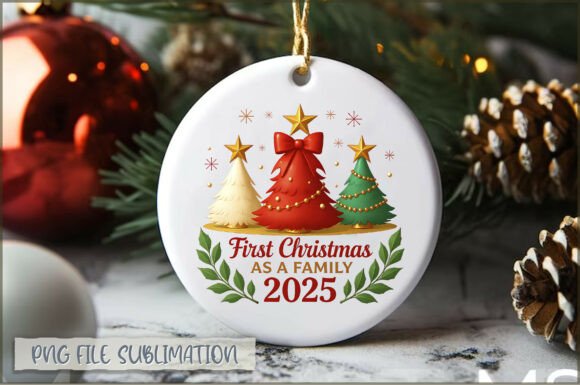 First Christmas As a Family 2025 Ornamen Illustrations Review