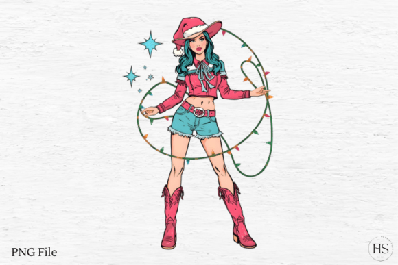 Girly Country Christmas, Pink Christmas: A Seller’s Review of This Illustrations Asset