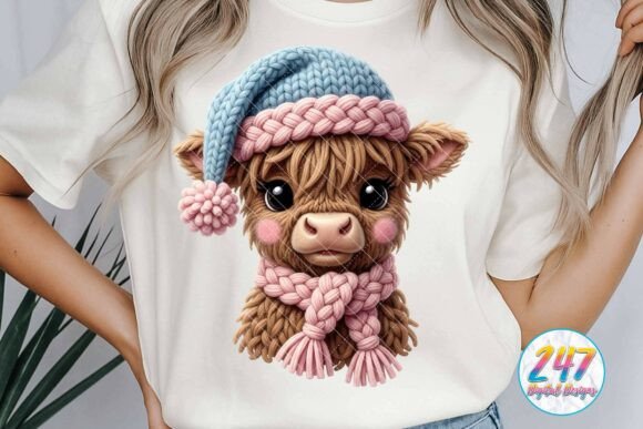 Highland Cow Crochet Christmas Winter Illustrations Review