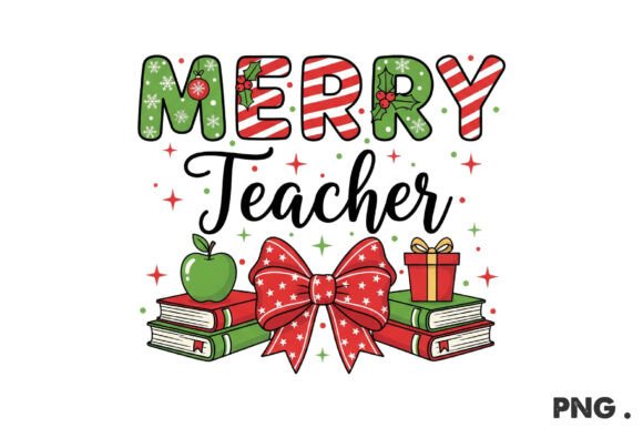 Merry Teacher Christmas PNG: A Versatile Illustration for Content Publishing