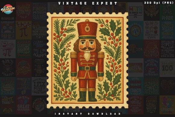 Nutcracker Christmas Postage Stamp PNG Illustrations Review