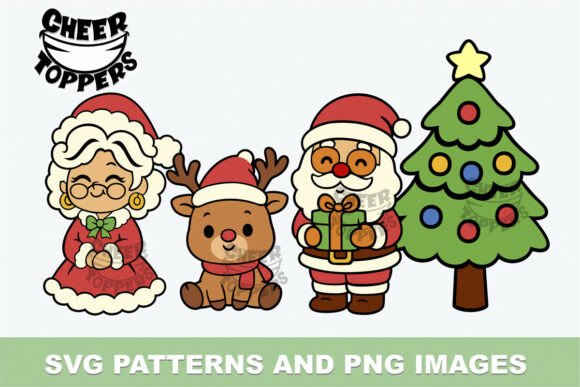 Retro Christmas Illustration: A Versatile Graphic Design Asset for Seasonal Projects