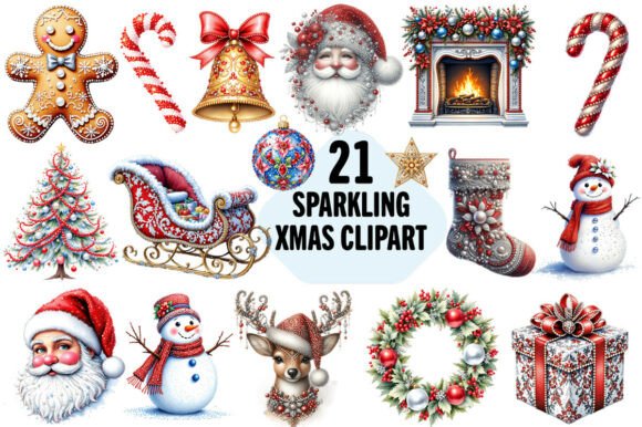 Sparkling Christmas Clipart Bundle: A Designer’s Review for Seasonal Illustrations