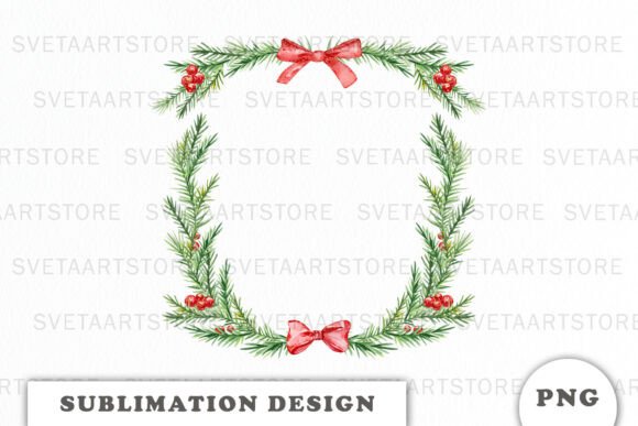 Watercolor Christmas Crest Frame Png: A Designer’s Review for Seasonal Illustrations