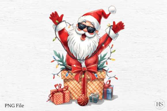 Watercolor Christmas Illustrations for Local Business Branding